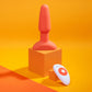 b-Vibe Rimming Plug 2 Remote Control Silicone Vibrating Anal Toy - Orange