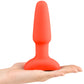 b-Vibe Rimming Plug 2 Remote Control Silicone Vibrating Anal Toy - Orange