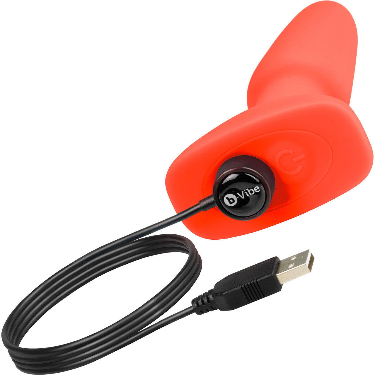 b-Vibe Rimming Plug 2 Remote Control Silicone Vibrating Anal Toy - Orange