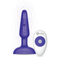 b-Vibe Trio Plug 2 Vibrating Silicone Anal Plug With Remote - Purple