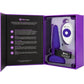 b-Vibe Trio Plug 2 Vibrating Silicone Anal Plug With Remote - Purple