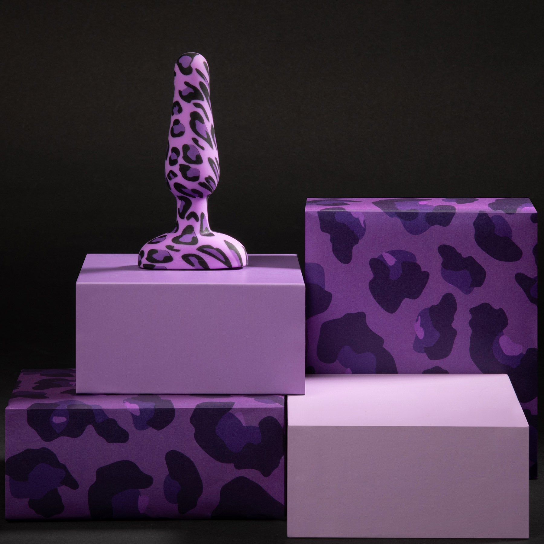 b-Vibe Leopard Novice Plug Special Edition Vibrating Anal Plug