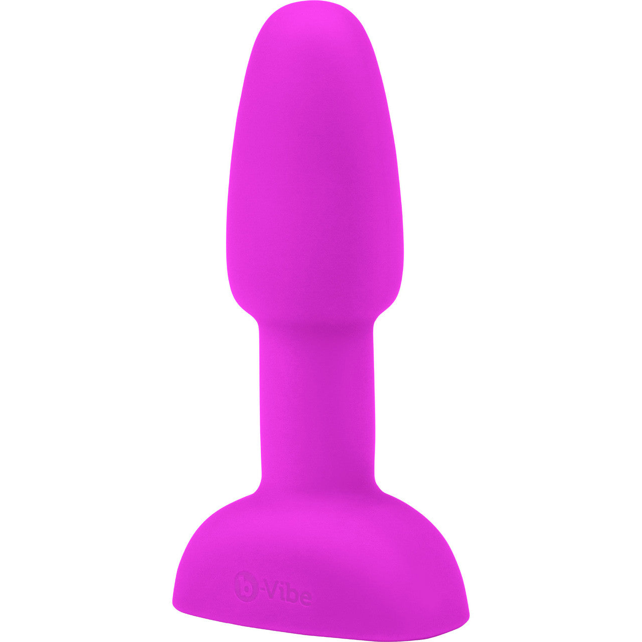 b-Vibe Rimming Plug Petite Silicone Remote Control Vibrating Anal Toy - Fuchsia