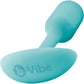 b-Vibe Snug Plug 1 Small Silicone Weighted Butt Plug - Mint