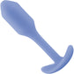 b-Vibe Snug Plug 1 Small Silicone Weighted Butt Plug - Violet