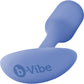 b-Vibe Snug Plug 1 Small Silicone Weighted Butt Plug - Violet