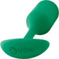 b-Vibe Snug Plug 2 Medium Silicone Weighted Butt Plug - Green