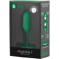 b-Vibe Snug Plug 2 Medium Silicone Weighted Butt Plug - Green