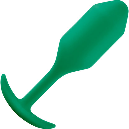 b-Vibe Snug Plug 2 Medium Silicone Weighted Butt Plug - Green