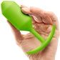 b-Vibe Snug Plug 3 Large Silicone Weighted Butt Plug - Lime