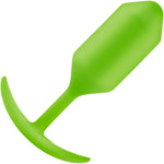 b-Vibe Snug Plug 3 Large Silicone Weighted Butt Plug - Lime