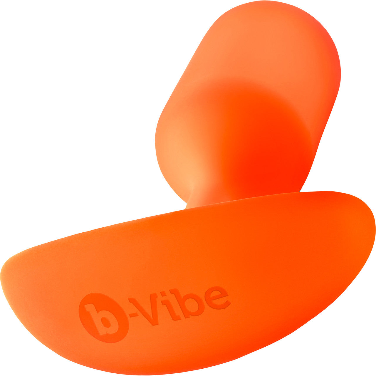 b-Vibe Snug Plug 3 Large Silicone Weighted Butt Plug - Orange