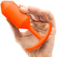 b-Vibe Snug Plug 3 Large Silicone Weighted Butt Plug - Orange