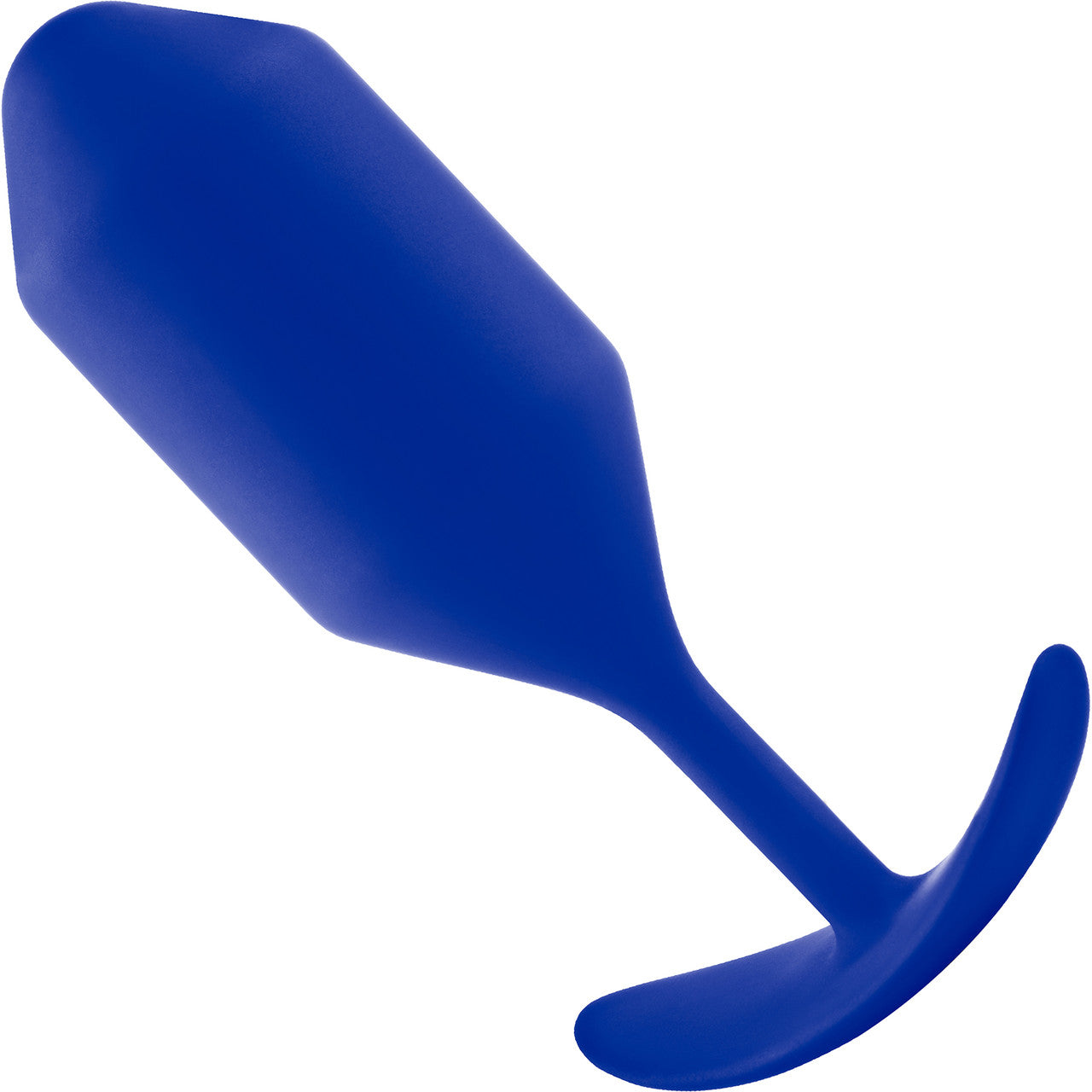 b-Vibe Snug Plug 4 Extra-Large Silicone Weighted Butt Plug - Navy