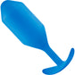 b-Vibe Snug Plug 5 XXL Silicone Weighted Butt Plug - Blue