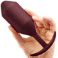 b-Vibe Snug Plug 5 XXL Silicone Weighted Butt Plug - Dark Red