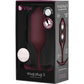 b-Vibe Snug Plug 5 XXL Silicone Weighted Butt Plug - Dark Red