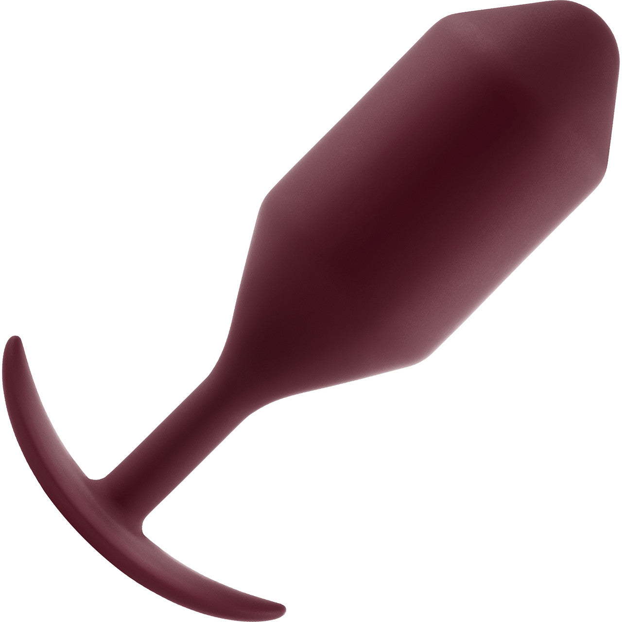 b-Vibe Snug Plug 5 XXL Silicone Weighted Butt Plug - Dark Red