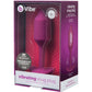 b-Vibe Vibrating Snug Plug 2 Rechargeable Silicone Anal Plug - Rose