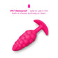b-Vibe Bump Texture Silicone Vibrating Butt Plug