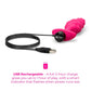 b-Vibe Bump Texture Silicone Vibrating Butt Plug