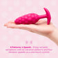 b-Vibe Bump Texture Silicone Vibrating Butt Plug