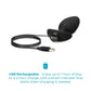 b-Vibe Twist Textured Silicone Vibrating Butt Plug - Black