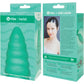 b-Vibe Twist Texture Medium Vibrating Rechargeable Silicone Anal Plug - Green