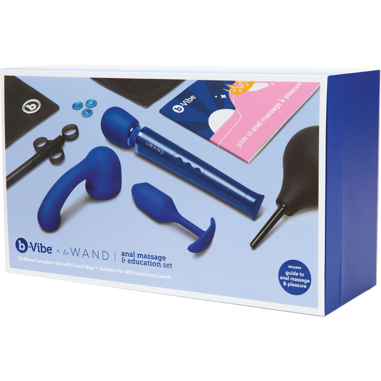 b-Vibe Anal Massage & Education Set With Snug Plug 2, Le Wand Petite And Curve Attachment