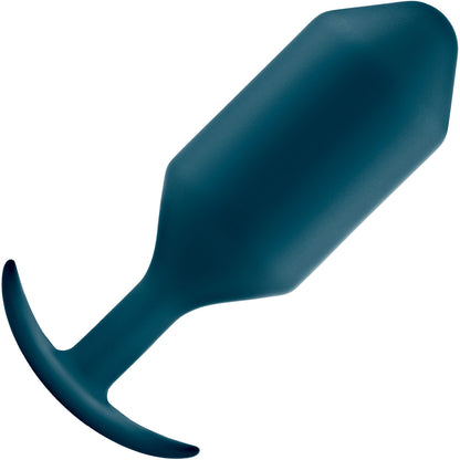 b-Vibe Snug Plug 6 XXXL Silicone Weighted Butt Plug - Marine