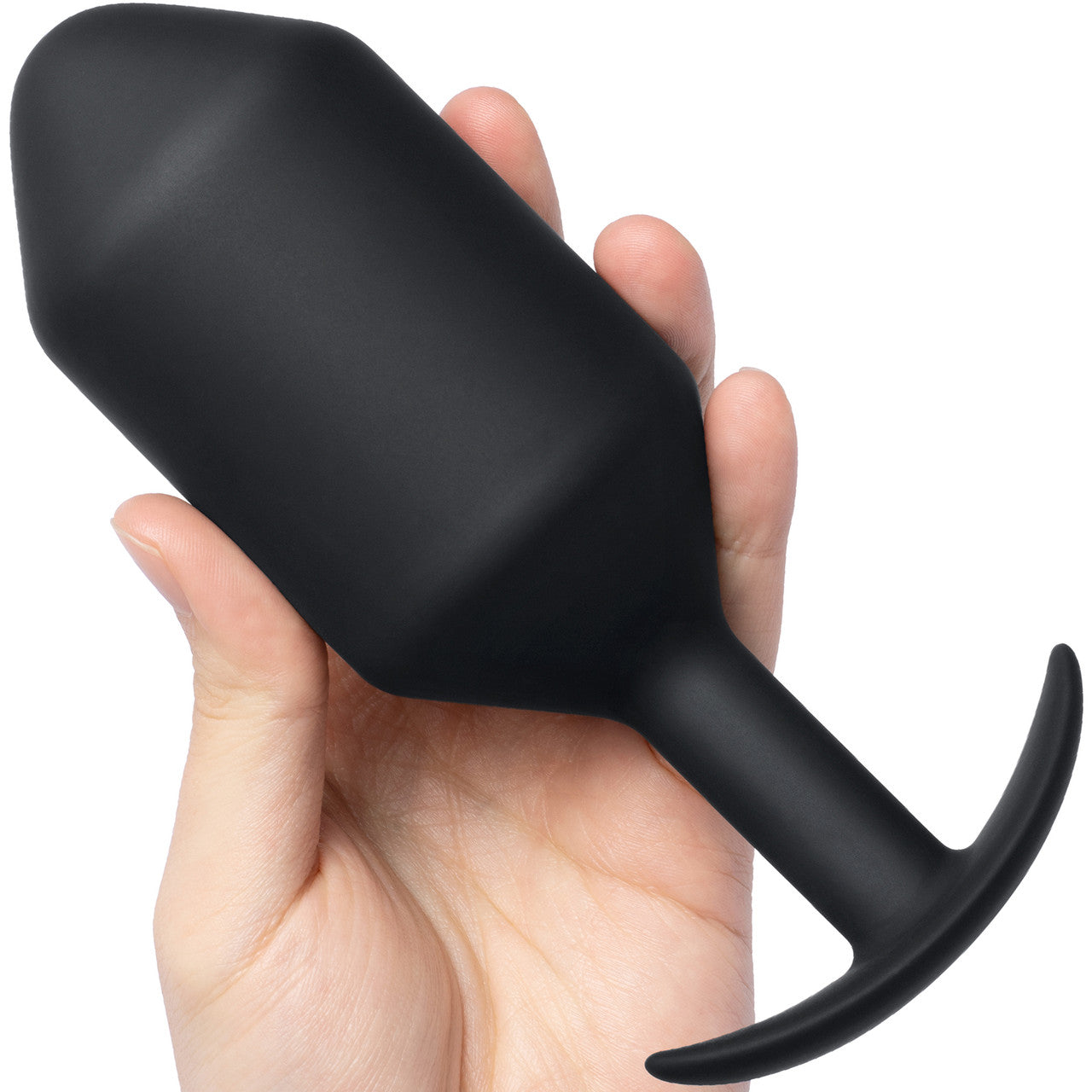 b-Vibe Snug Plug 7 XXXXL Silicone Weighted Butt Plug - Black