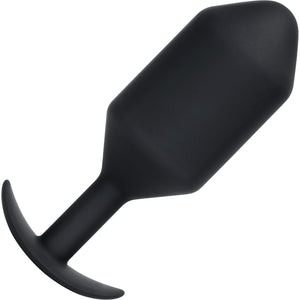 b-Vibe Snug Plug 7 XXXXL Silicone Weighted Butt Plug - Black