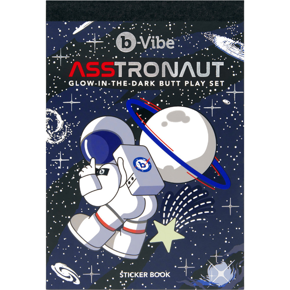 b-Vibe Asstronaut Glow-In-The-Dark Butt Play Set With Rimming Plug Petite & Silicone Butt Plug