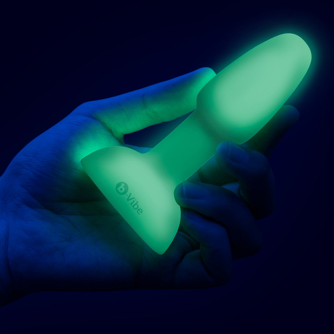 b-Vibe Asstronaut Glow-In-The-Dark Butt Play Set With Rimming Plug Petite & Silicone Butt Plug