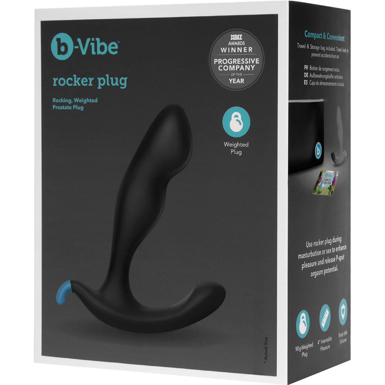 b-Vibe Rocker Plug Silicone Weighted Prostate Massager