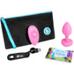 b-Vibe Vibrating Heart Silicone Rechargeable Anal Plug With Remote - Small / Medium