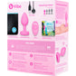 b-Vibe Vibrating Heart Silicone Rechargeable Anal Plug With Remote - Small / Medium