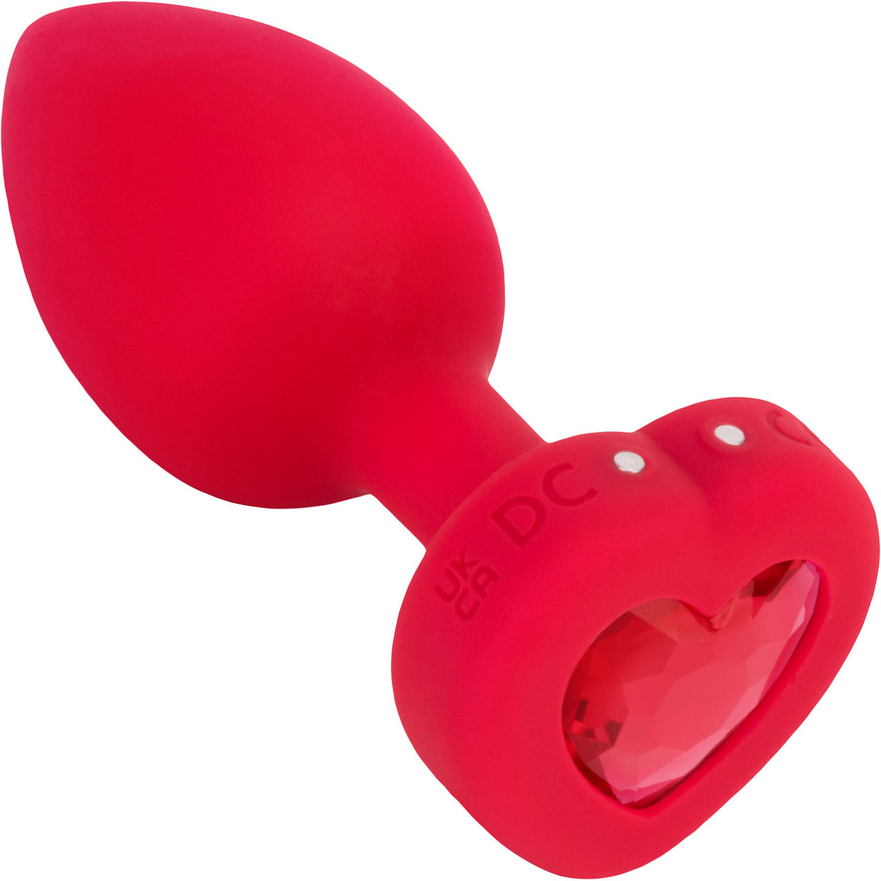 b-Vibe Vibrating Heart Silicone Rechargeable Anal Plug With Remote - Medium / Large