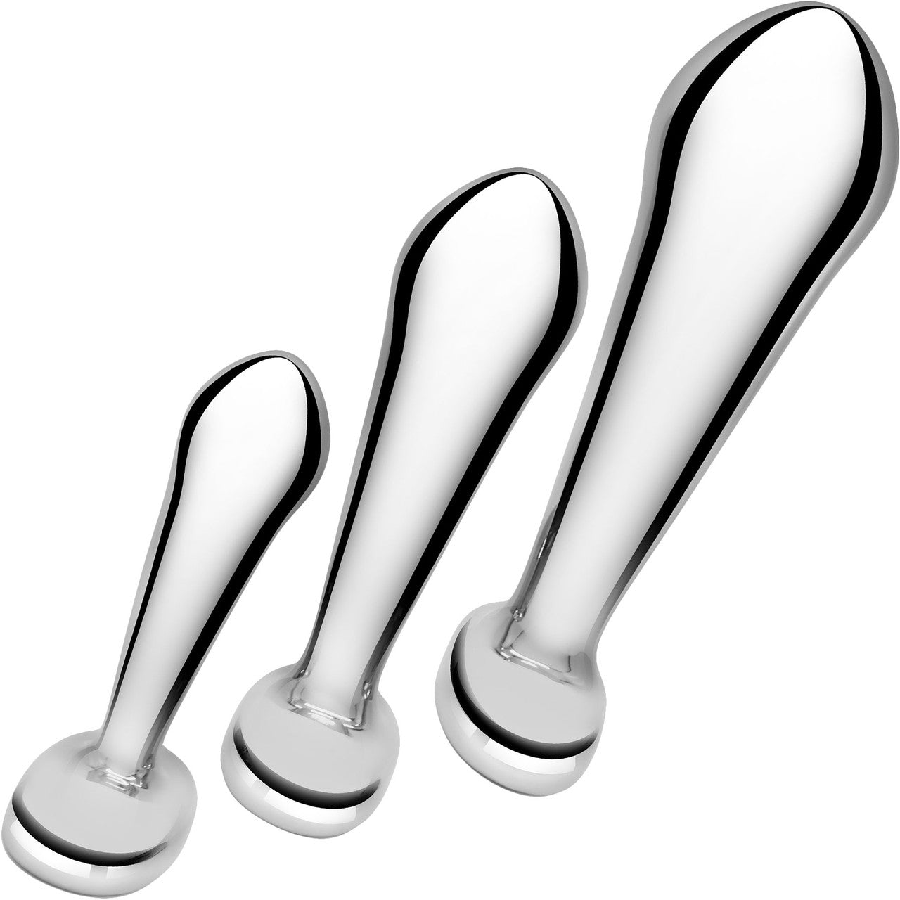 b-Vibe Stainless Steel P-Spot Training Set - Set Of Three