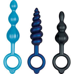 b-Vibe Beaded Butties Bundle 3-Piece Anal Plug Set - Multicolor