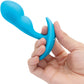 b-Vibe P-Spot Snug Plug Weighted &amp; Vibrating Silicone Prostate Plug With Remote - 95g