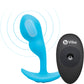 b-Vibe P-Spot Snug Plug Weighted &amp; Vibrating Silicone Prostate Plug With Remote - 95g