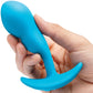 b-Vibe P-Spot Snug Plug Weighted & Vibrating Silicone Prostate Plug With Remote - 95g