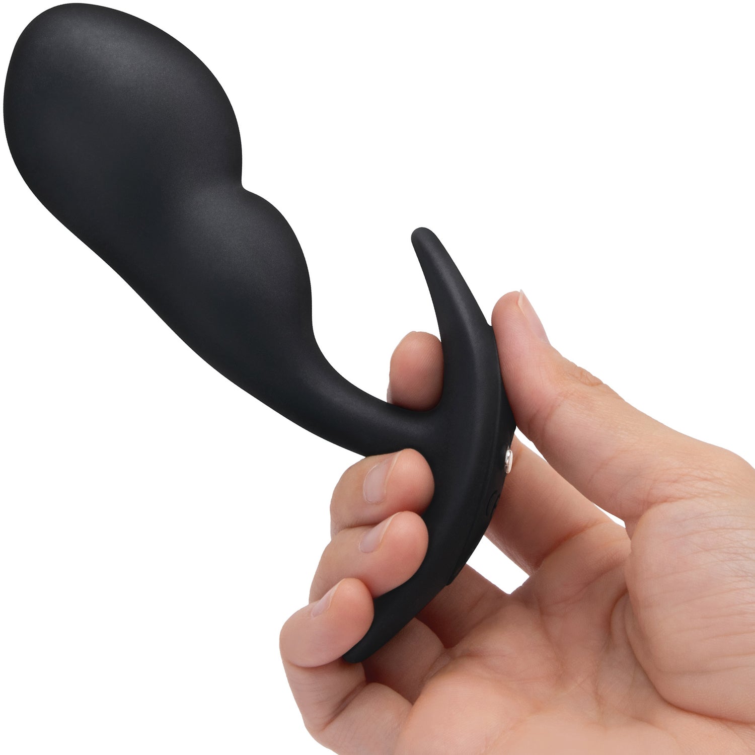 b-Vibe P-Spot Snug Plug Weighted & Vibrating Silicone Prostate Plug With Remote - 145g