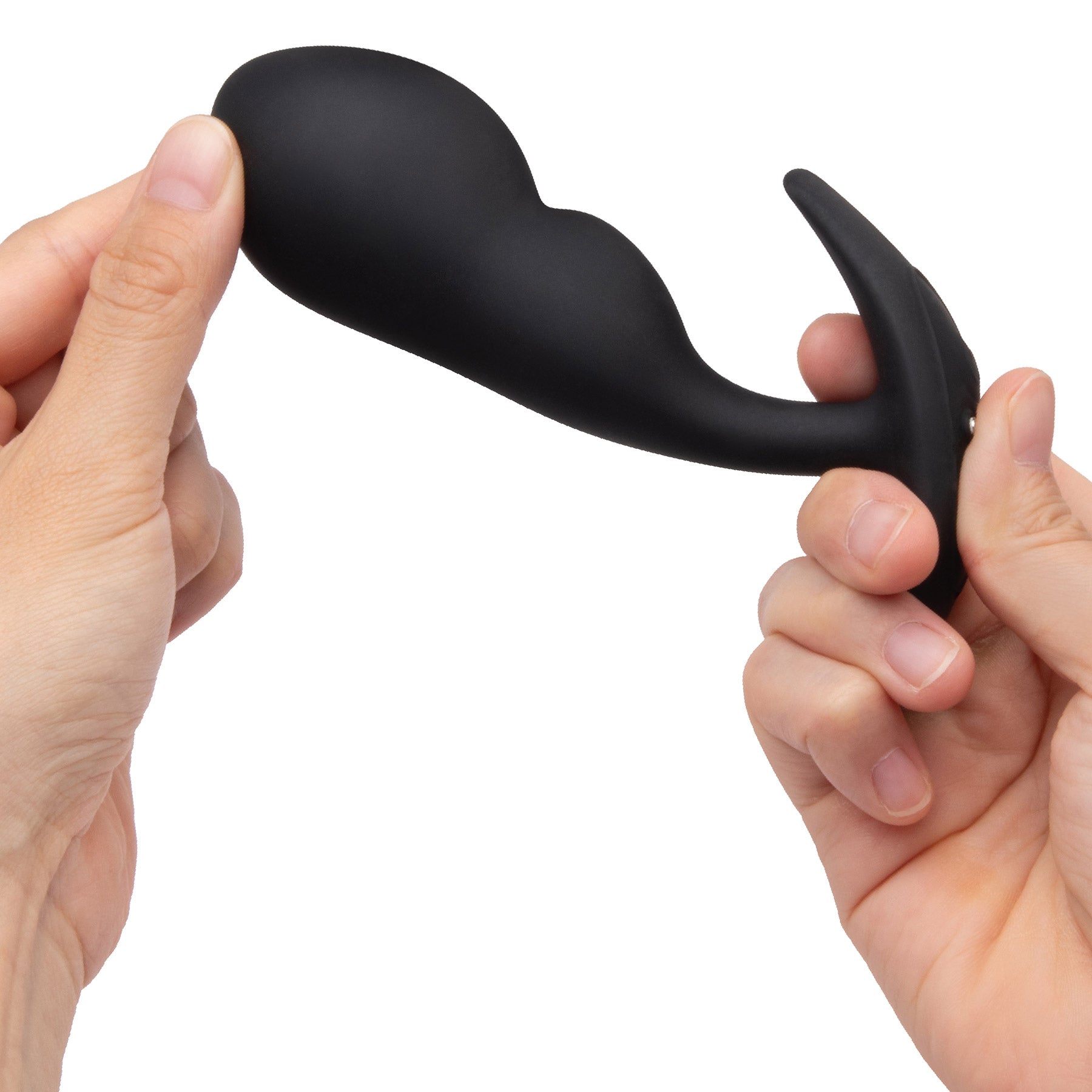 b-Vibe P-Spot Snug Plug Weighted & Vibrating Silicone Prostate Plug With Remote - 145g