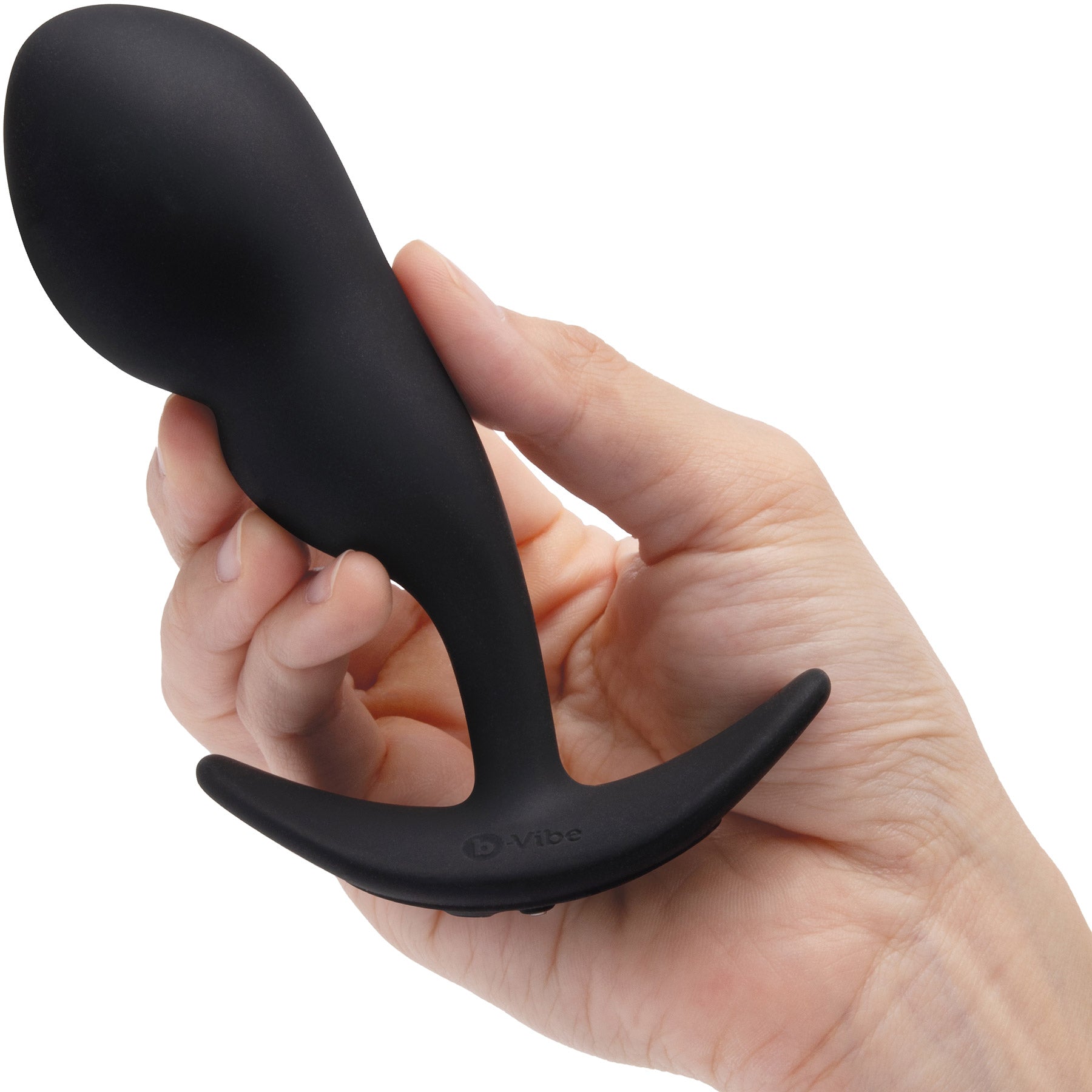 b-Vibe P-Spot Snug Plug Weighted & Vibrating Silicone Prostate Plug With Remote - 145g