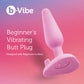 b-Vibe Beginner's Vibrating Rechargeable Silicone Butt Plug