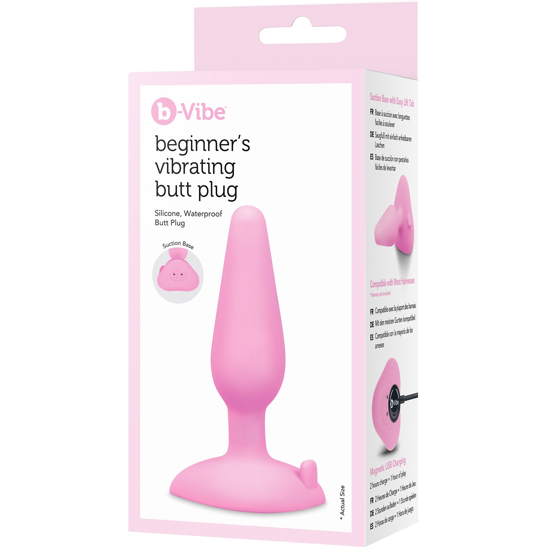 b-Vibe Beginner's Vibrating Rechargeable Silicone Butt Plug