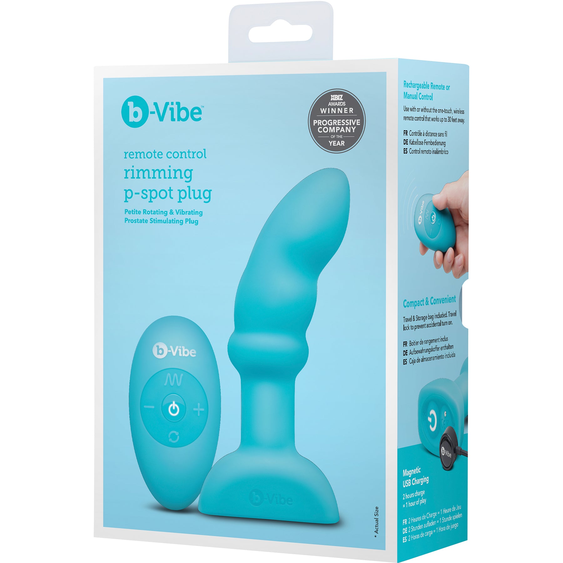 b-Vibe Remote Control Rimming P-Spot Plug