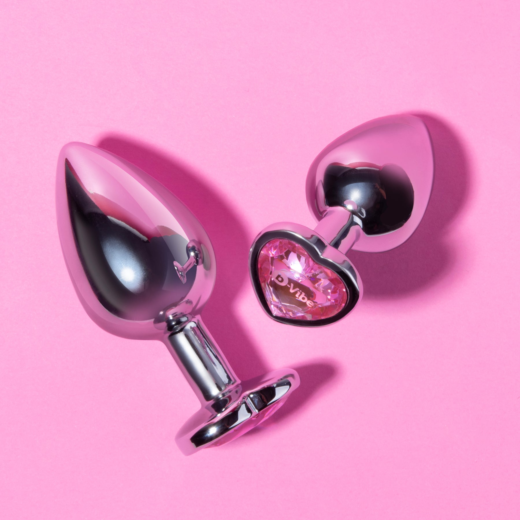 b-Vibe Jewel Heart Metal Butt Plug Training Set b-Vibe Jewel Heart Metal Butt Plug Training Set